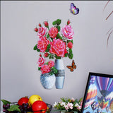 Autocollant Vase 3D
