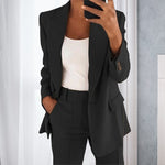 Blazer à Manches Longues Pour Femmes
