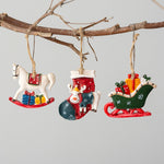 Pendentifs Décoratifs d'Arbre de Noël en Résine