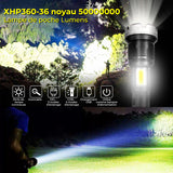 Lampe de poche à zoom à DEL