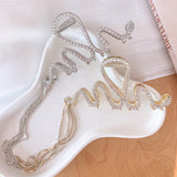 Barrette serpent avec strass