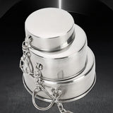 Tasse en acier inoxydable pliable portable