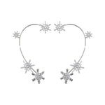 Boucles D'oreilles Diamant Et Zircon Sans Trous