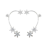 Boucles D'oreilles Diamant Et Zircon Sans Trous