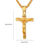 Collier en or avec croix de Jésus de Pâques