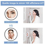 LED Miroir de Maquillage Grossissant - ciaovie