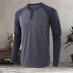 T-shirt décontracté à manches longues pour hommes