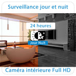 Caméra couleur Wi-Fi intelligente sans fil avec ampoule