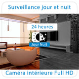 Caméra couleur Wi-Fi intelligente sans fil avec ampoule