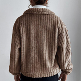 Veste en peluche à revers