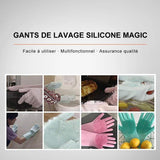 Gants De Lave-Vaisselle En Silicone - ciaovie