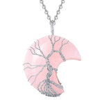 Collier Croissant de Lune Arbre de Vie