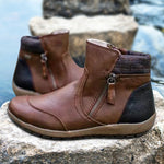 Bottes zippées imperméables pour femmes