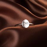 Bague réglable romantique avec motif main dans la main