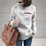 Pull Thermique à Col Roulé Zippé