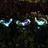 Lumières solaires d'extérieur de papillons pour jardin