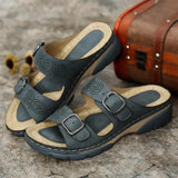 Chaussons confortables avec boucle femme