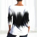 Haut à Manches Longues Avec Imprimé Ombre et Découpe