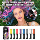 Peigne de teinture capillaire temporaire professionnel