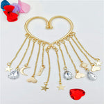 Boucles d'oreilles élégantes à longues franges