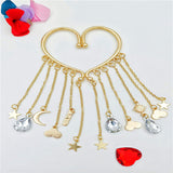 Boucles d'oreilles élégantes à longues franges