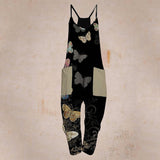 Combinaison confortable à imprimé feuille décontractée