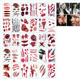 Tatouage temporaire de maquillage de farce d'Halloween