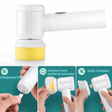 Saker Brosse de nettoyage électrique rechargeable