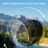 Lunettes de soleil mode rectangulaires