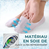 Chaussettes respirantes en soie glacée