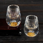 Verre à vin en forme de diamant