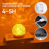 Lampe d'ambiance à projection dynamique de vagues d'eau