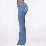 Ciaovie ™ Jean Délavé à Taille Haute pour Femmes - ciaovie