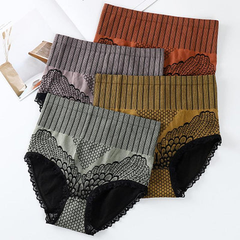 Nouvelle culotte en coton taille haute en dentelle pour femme