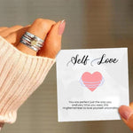 Anneau De Coeur De Spinner D'amour De Soi