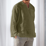 Chemise en lin à manches longues