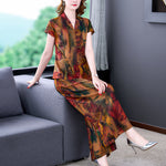 Costume ethnique été femme col V