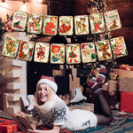 Bannière de Noël de style vintage
