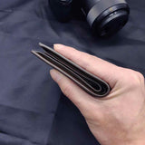 Portefeuille Court à Bords en Fer