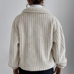Veste en peluche à revers