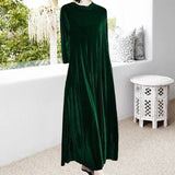 Robe en Velours Doré