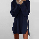 Robe Pull Ample Avec Fermeture Élair