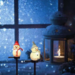 Lampe solaire bonhomme de neige super mignonne