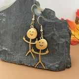 Boucles D'oreilles Drôles De Griffonnage