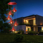 Carillon éolien oiseau rouge