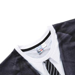 T-shirt de Deux Pièces Faux Imprimés en 3D pour Hommes - ciaovie