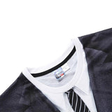 T-shirt de Deux Pièces Faux Imprimés en 3D pour Hommes - ciaovie