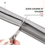 Butée de bande d'étanchéité de bas de porte