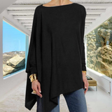 T-shirt à Manches Longues de Couleur Unie pour Femmes