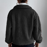 Veste en peluche à revers